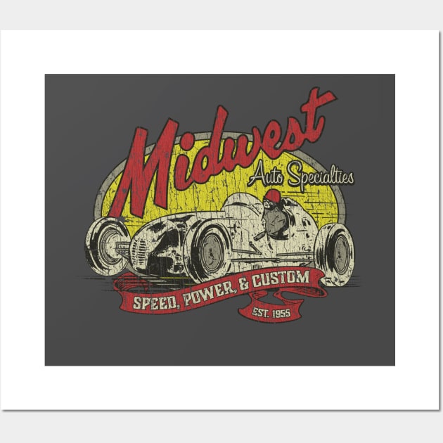 Midwest Auto Specialties Speed, Power, & Custom 1955 Wall Art by JCD666